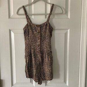 Leopard Print Romper